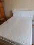 Легло IKEA Brimnes 166/234 с шкафове и Leirsund подматрачна рамка и матрак 160/200, снимка 1
