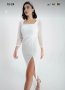 Бяла официална рокля, снимка 1 - Рокли - 44438840