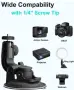Heavy Duty Вакуумна стойка за кола EXSHOW EXH41C – За Екшън Камери и DSLR, снимка 5