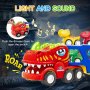 Динозавър камион с играчки малки коли за деца 5-в-1 интерактивна, снимка 4