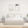 vidaXL Нощни шкафчета с LED осветление, 2 бр, бетонно сив, 35x39x55 см, снимка 3