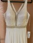 Нова бяла рокля с камъни , снимка 1