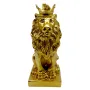 Статуетка сувенир златен лъв с корона, снимка 2
