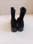 Черни велурени ботички 39 номер, снимка 2