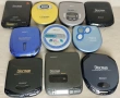 Лот 10 преносими CD плеара DISCMAN за ремонт или за части, снимка 1