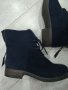 Дамски велурени боти /тъмно сини - N36, снимка 2