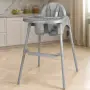 Детско столче за хранене - сиво, снимка 1