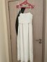 Нова бяла лятна парти коктейлна  елегантна дълга рокля декорация 3D 3Д  Reserved памук полиестер , снимка 4