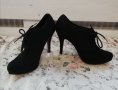 Черни дамски обувки на ток Graceland 