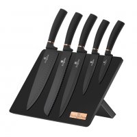 Луксозен сет ножове с магнитна стойка, снимка 3 - Аксесоари за кухня - 36791756