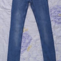 Дамски сини дънки, еластични, снимка 2 - Дънки - 41117785