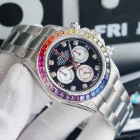 Mъжки часовник Rolex Daytona Cosmograph Rainbow Silver с автоматичен механизъм, снимка 3 - Мъжки - 41876350