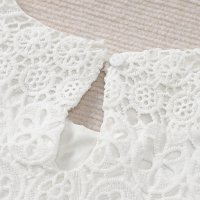 Ефектна дамска блуза в бяло с дълъг ръкав и бродерия, снимка 3 - Блузи с дълъг ръкав и пуловери - 44382635