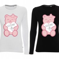  Дамска блуза тениска GUESS Bear принт Два модела Всички размери , снимка 2 - Блузи с дълъг ръкав и пуловери - 34300194