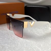 -25 % разпродажба Louis Vuitton 2023 висок клас мъжки слънчеви очила маска Дамски Унисek, снимка 8 - Слънчеви и диоптрични очила - 39122904
