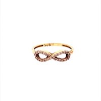 Златен дамски пръстен 1,31гр. размер:53 14кр. проба:585 модел:18875-1, снимка 1 - Пръстени - 41896979