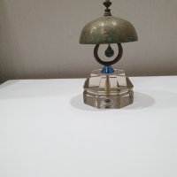 Стар хотелиерски звънец с кристална основа 20те години, снимка 6 - Антикварни и старинни предмети - 41211870