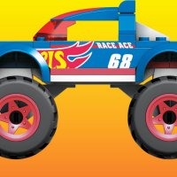 Конструктор MEGA Hot Wheels - Race Ace Monster Truck - 69 части, снимка 5 - Конструктори - 40830506