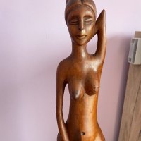 Дървена фигура, статуетка от далечния Изток,  декорация от сандалово дърво, дърворезба, снимка 2 - Пана - 38582956