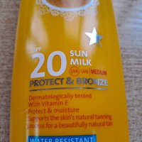 Слънцезащитно мляко 20 protect &bronze , снимка 2 - Козметика за тяло - 40168923