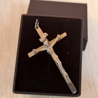 Голям сребрист кръст, снимка 4 - Колиета, медальони, синджири - 41540987