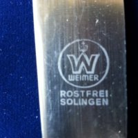 Solingen / Солинген оригинални посребрени прибори : 6 ножа и 5 вилици, тежки, солидни, снимка 5 - Други ценни предмети - 33821086