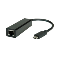 Лан Карта Type C(USB3.2) към GigaLan Roline 12.99.1115 с кабел 10-100-1000 Mbps Lancard USB3.2 , снимка 2 - Кабели и адаптери - 36415516