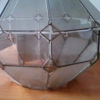 Стъкло абажур винтидж, снимка 2 - Лампи за таван - 42624827