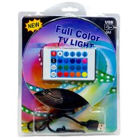 RGB LED светлинна лента, TV LED подсветки LED лента светлини с дистанционно - 5 метра, снимка 6 - Лед осветление - 42531593