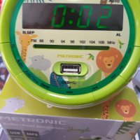 Metronic Radio Alarm Clock for Kids jungle , Детски Радиочасовник с прожекция на час, снимка 10 - Други - 41266211