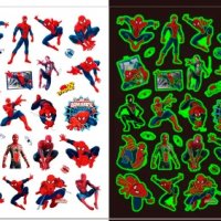 Спайдърмен Spiderman светещи лист Tattoo татос татуировка временна детска, снимка 1 - Други - 44290947
