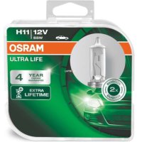 Халогенни крушки OSRAM ULTRA LIFE H1,H4,H7,H11-DUO BOX, снимка 5 - Части - 31755276