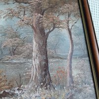  Картина от Ирен Кофиери-Маслени бой върху платно с рамка , снимка 7 - Други ценни предмети - 34568169