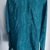 Дамска риза тип туника от пясъчна коприна с прилеп ръкав / голям размер , снимка 4 - Ризи - 36065832