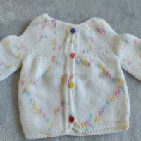 Бебешка жилетка плетена бебешка жилетка размер до 62 см. , снимка 1 - Жилетки и елечета за бебе - 40610776