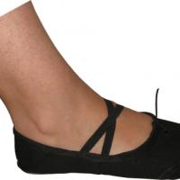 Танцови обувки (меки туфли) MAX, Черни. Предназначени за балет, танци и художествена гимнастика, снимка 2 - Художествена гимнастика - 36173246