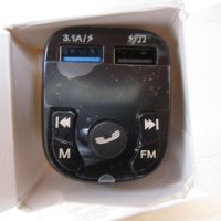 Bluetooth FM Transmitter, хендсфри - нов, снимка 4 - Аксесоари и консумативи - 41491506