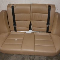 Задна седалка падащи облегалки кожен салон бмв е36 bmw e36 rear seats Montana soft p8sn leder Beige , снимка 1 - Части - 41984235