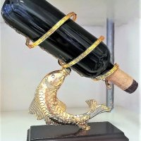 Златна Риба с бутилка за юбилей - 40, 50, 60, 70 или 80 години, снимка 8 - Подаръци за юбилей - 35946314