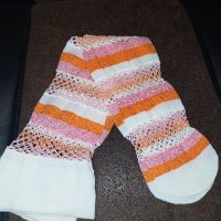 Дамски чорапи на мрежа  райе в различни цветове , снимка 5 - Бельо - 42459763
