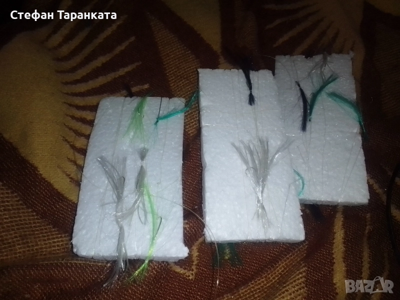 чепаретата със 10 куки с дълго рамо и ламета за чернокоп и костур с, снимка 1