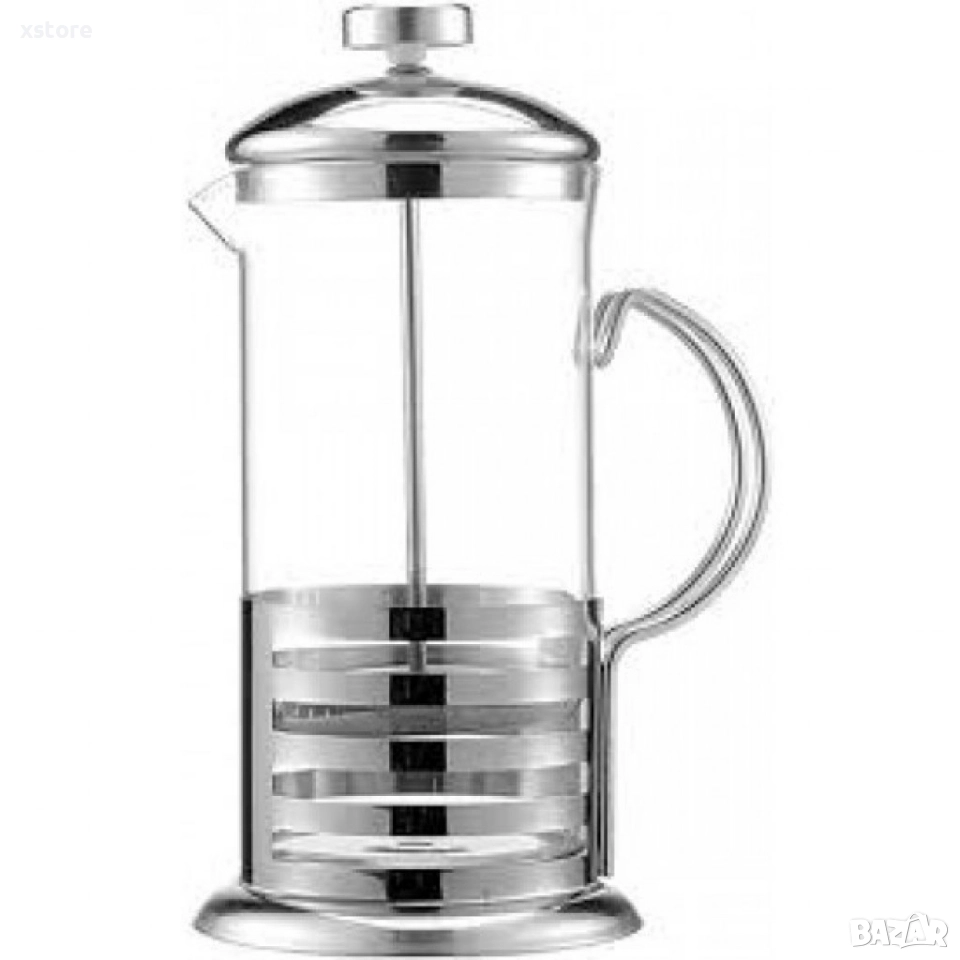 Френска преса за кафе 350мл/600мл/1000мл. Вида на металната част се изпраща според наличността, снимка 1