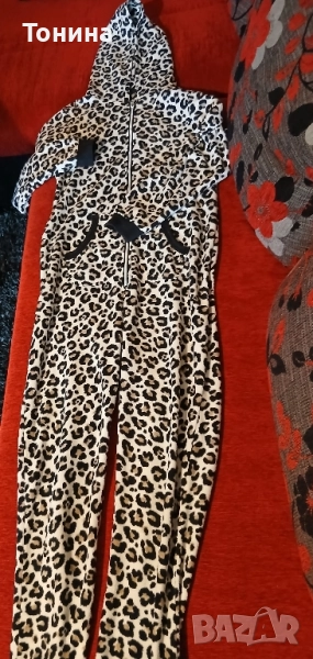 Дамски тигров гащиризон мек и топъл, снимка 1