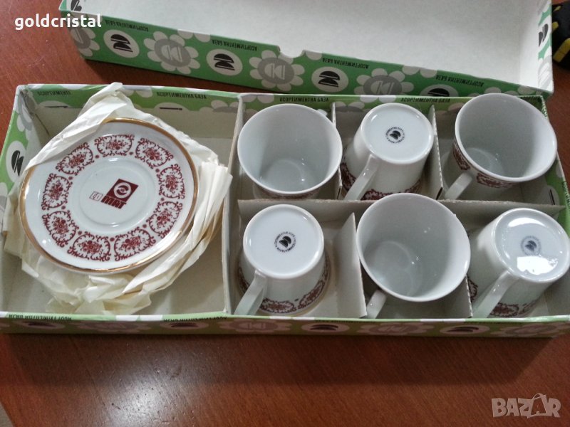 Стар български порцелан сервиз за кафе , снимка 1