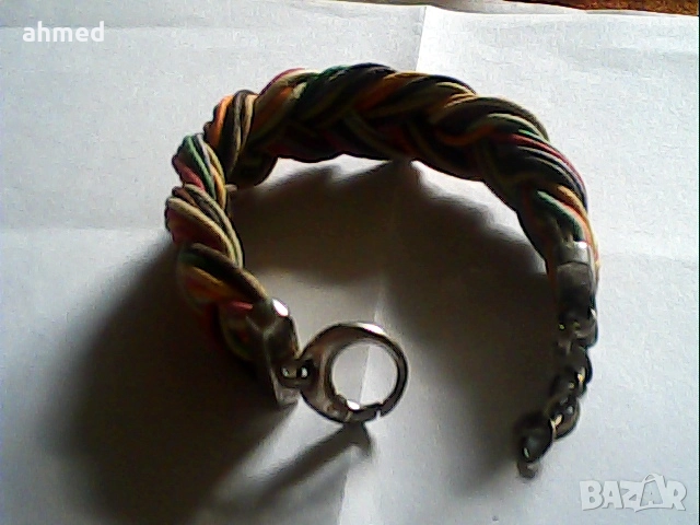 красива среберна гривна проба 925, снимка 1