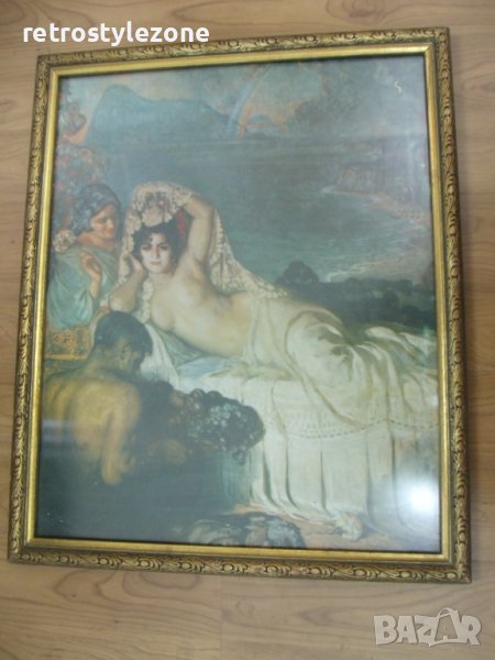 № 6638 стара картина с рамка , снимка 1