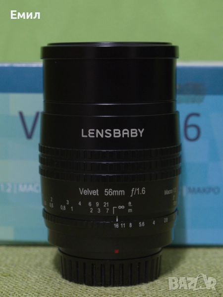 Lensbaby Velvet 56 MFT, снимка 1