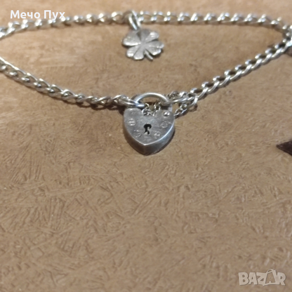 Сребърна гривна (259), снимка 1