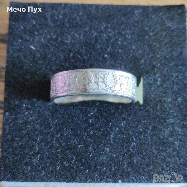Стар сребърен пръстен халка (142), снимка 1