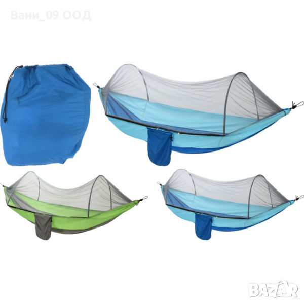 140×260см Хамак с мрежа против насекоми, снимка 1